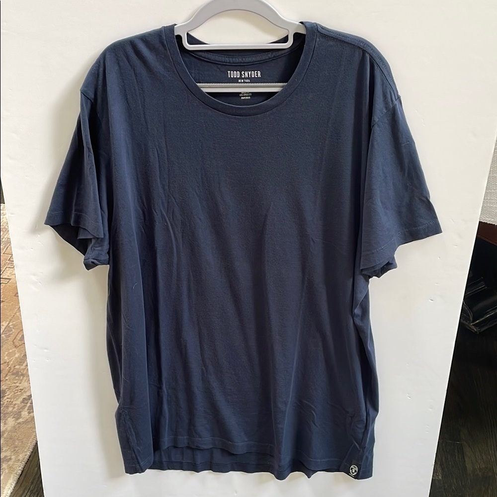 Todd Snyder Blue Short Sleeve Tee